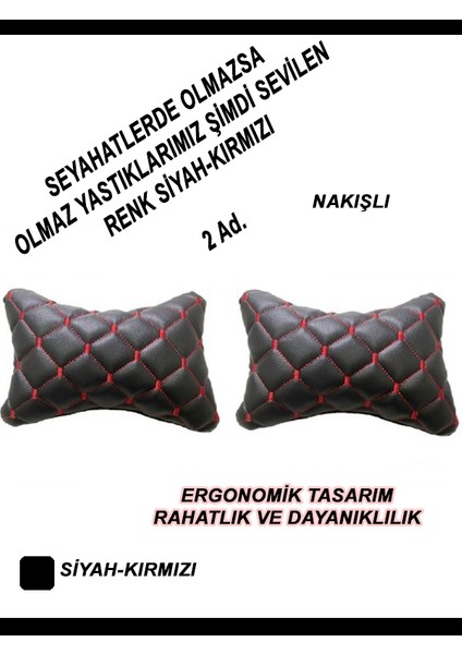 Ssyangyong Tıvolı Uyumlu Oto,araç Boyun Yastığı Kırmızı