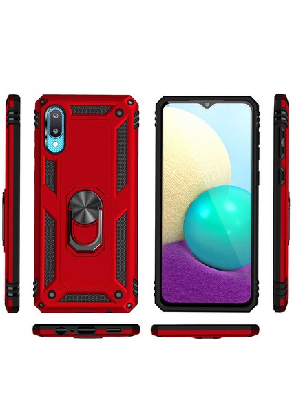 Samsung Galaxy A02 Uyumlu Kılıf Army Standart Koruma ve 5 Katmanlı Sağlamlık