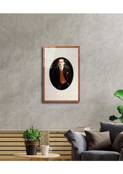 Çerçeveli Atatürk Cam Tablo