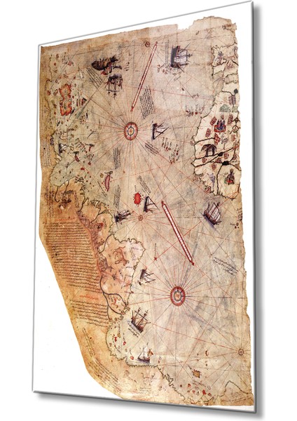 Piri Reis Haritası Cam Tablo, Piri Reis Map