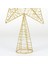 Yılbaşı Çam Ağacı Yepe Yıldızı Simli Metal Gold 30X20 cm 3