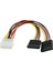 30 cm 4 Pin Molex Power 2 x Sata Power Ide Power 2x Sata Power Çevirici 1