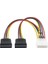 30 cm 4 Pin Molex Power 2 x Sata Power Ide Power 2x Sata Power Çevirici 3