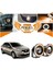 Dacia Logan Uyumlu, Universal Mercekli LED Angel Sis Farı, 76MM Turuncu Renk 1
