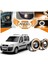 Fiat Doblo D1 Uyumlu, Universal Mercekli LED Angel Sis Farı, 76MM Turuncu Renk 1