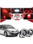 Renault Megane 2 Uyumlu, Universal Mercekli LED Angel Sis Farı, 76MM Kırmızı Renk 1