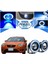 Ford Focus 2 Uyumlu, Universal Mercekli LED Angel Sis Farı, 76MM Buz Mavi Renk 1