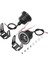 Fiat Fiorino Uyumlu, Universal Mercekli LED Angel Sis Farı, 76MM Buz Mavi Renk 3