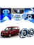 Fiat Doblo D4 Uyumlu, Universal Mercekli LED Angel Sis Farı, 76MM Buz Mavi Renk 1