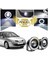 Renault Megane 2 Uyumlu, Universal Mercekli LED Angel Sis Farı, 76MM Beyaz Renk 1