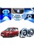Ford Tourneo Courier Uyumlu, Universal Mercekli LED Angel Sis Farı, 76MM Buz Mavi Renk 1