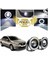 Dacia Logan Uyumlu, Universal Mercekli LED Angel Sis Farı, 76MM Beyaz Renk 1