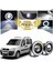 Fiat Doblo D1 Uyumlu, Universal Mercekli LED Angel Sis Farı, 76MM Beyaz Renk 1
