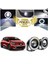 Renault Clio 4 Uyumlu, Universal Mercekli LED Angel Sis Farı, 76MM Beyaz Renk 1