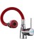 Kca Kırmızı Oynar 2 Fonksiyonlu Borulu Mutfak Eviye Bataryası Musluğu 4