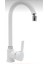 Kca Beyaz Krom Oynar Başlıklı Mutfak Eviye Bataryası Musluğu 1