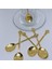 Osmanlı Motifli Retro Dizayn Gold Çay Kaşığı 6'lı 4
