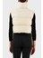 Regular Fit Dik Yaka Şişme Crop Yelek Bayan Yelek 101734 A11P C16 3