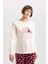 Fall in Love Baskılı Uzun Kollu Pijama Takımı A9968AX23WN 4