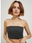 Taşlı Siyah Kadın Büstiyer Jxkyla Short Corset Top Jrs 4