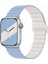 Apple Watch Seri 2/3/4/5/6/7/8/9/se 38MM 40MM 41MM Magnetic Çift Renk Silikon Kordon 1