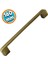 Mobilya Banyo Mutfak Dolabı Çekmece Kapı Dolap Kapak Kulpu Kulbu Metal 160 mm Antik Sarı 1