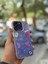 Apple iPhone 13 Pro Max  Kılıf 3D Grafiiti Hologram Desenli Kristal Parıltılı Yazılı Figürlü Motif Case 3