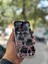 Apple iPhone 14 Pro Kılıf 3D Grafiiti Hologram Desenli Kristal Parıltılı Yazılı Figürlü Motif Case 2