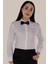 Beyaz Slim Fit Kadın Gömlek Uzun Kollu 1