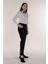 Beyaz Slim Fit Kadın Gömlek Uzun Kollu 2
