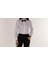 Beyaz Slim Fit Kadın Gömlek Uzun Kollu 5