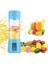Portatif TAŞINABILIR380 ml USB Şarjlı Mavi El Blender 1