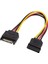 30 cm Sata Power Uzatma Kablosu Dişi Erkek Sata Power Uzatma Kablosu Erkek Dişi Sata Power Kablo 1