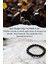 Sertifikalı Siyah Obsidyen Doğal Taş Bileklik 8 mm ( Koruyucu Taş ) 1