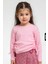 Uzun Kollu Bisiklet Yaka Kız Çocuk Sweatshirt 1-5 Yaş 35619 5