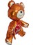 Love Yazılı Ayıcık Sevimli Teddy Bear 3D Folyo Balon 65 cm 1