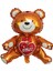 Love Yazılı Ayıcık Sevimli Teddy Bear 3D Folyo Balon 65 cm 2