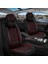Fiat Egea Cross Uyumlu Yarı Deri Oto Koltuk Kılıfı Ön-Arka Set Venüs Seri Siyah-Kırmızı 5