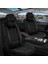 Volvo S60 Uyumlu Yarı Deri Oto Koltuk Kılıfı Ön-Arka Set Venüs Seri Siyah 4