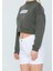 Yarım Balıkçi Baskılı Crop Sweatshirt 3