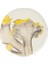 Amorf Sarı Seramik Pasta Tabağı 23CM 1