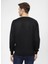 O Yaka Slim Fit Armürlü Siyah Erkek Kazak TR2013700261 4