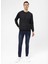 O Yaka Slim Fit Armürlü Siyah Erkek Kazak TR2013700261 5