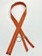 Demir Diş Kaban Mont Fermuarı / 80 cm / Turuncu / Gümüş Diş / No 4,5 1