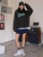 Siyah Kadın Sweatshirt Nice Baskılı Kapüşonu Rahat Giyim Oversize Sweatshirt 1