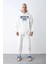 Beyaz Erkek Brooklyn Baskılı Rahat Kesim Oversize Sweatshirt 1