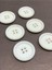 Kaban Mont Düğmesi Italyan Düğme 6 Lı Set Beyaz 3 cm 3