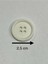 Trençkot Mont Düğmesi Italyan Düğme 6 Lı Set Beyaz 2,5 cm 2