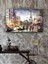 LED Işıklı Nostalji Paris Sokak Görünümü 50 x 35 2