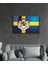 Isveç Bayrağı Cam Tablo Swedish Flag 2